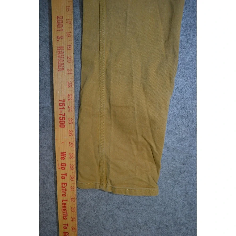 Topo Designs Jeans Mens 32x31 Brown‎ Organic Stretch Denim Slim Tapered Pants